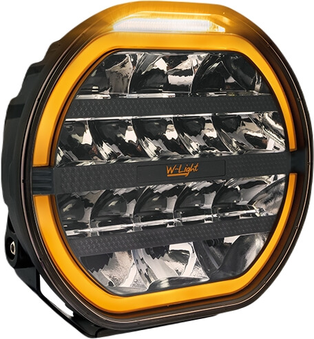 Led-lisävalo Fury - Pyöreä | 23 cm | 9000 lm | Ref. 17,5, W-Light