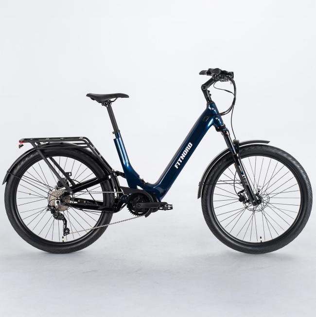 FitNord Ava 700FS NightSky Sähköpyörä, tummansininen, Runko 48 cm, renkaat 27,5 & quot;, akku 720 Wh