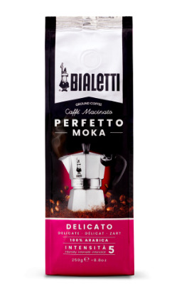 Bialetti Perfetto Moka Delicato jauhettu kahvi 250 g