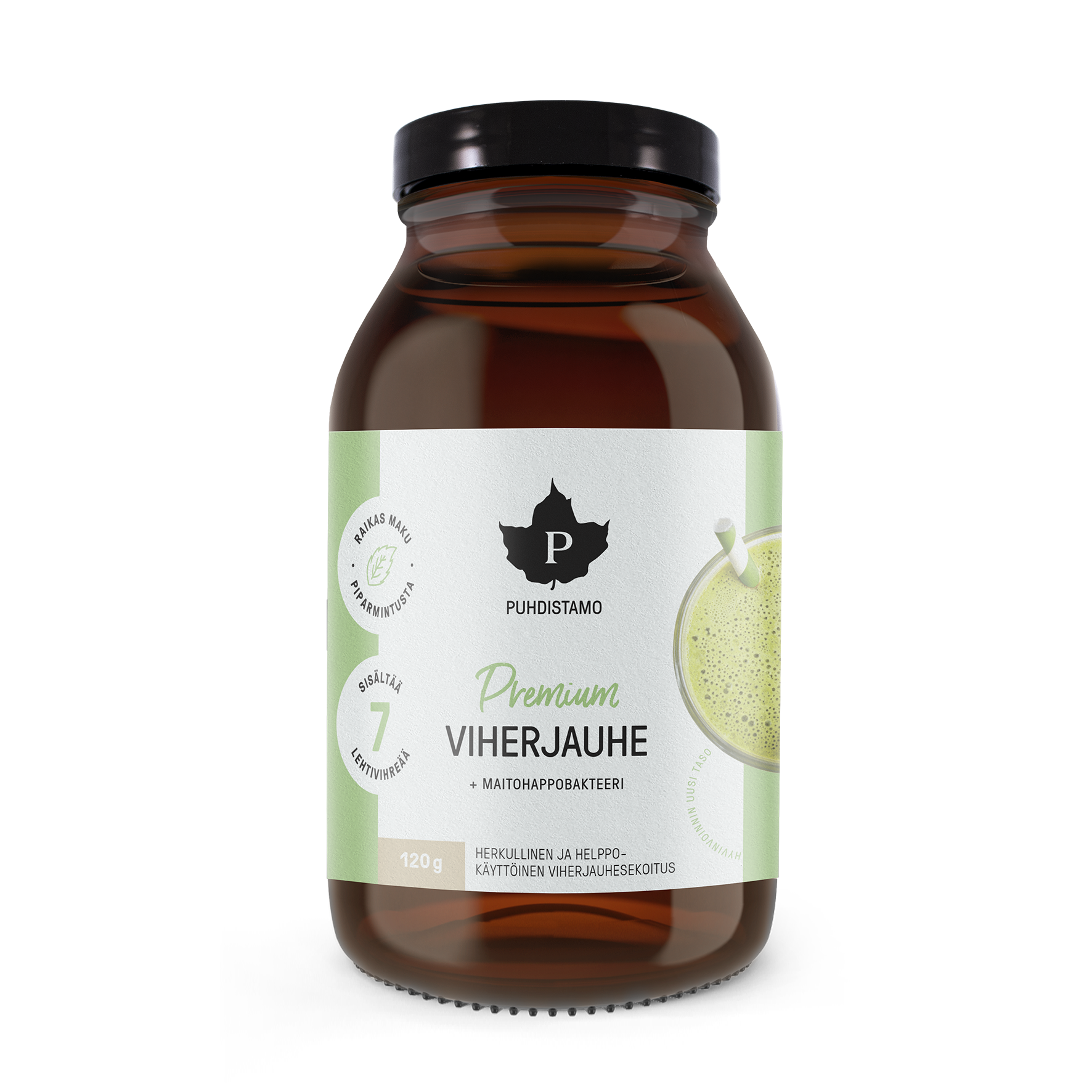 Puhdistamo Premium Viherjauhe (+Maitohappobakteeri) 120g