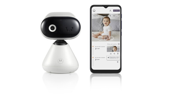 Motorola PIP1000 CONNECT Wi-Fi -videoitkuhälytinkamera, 1080p, Valkoinen