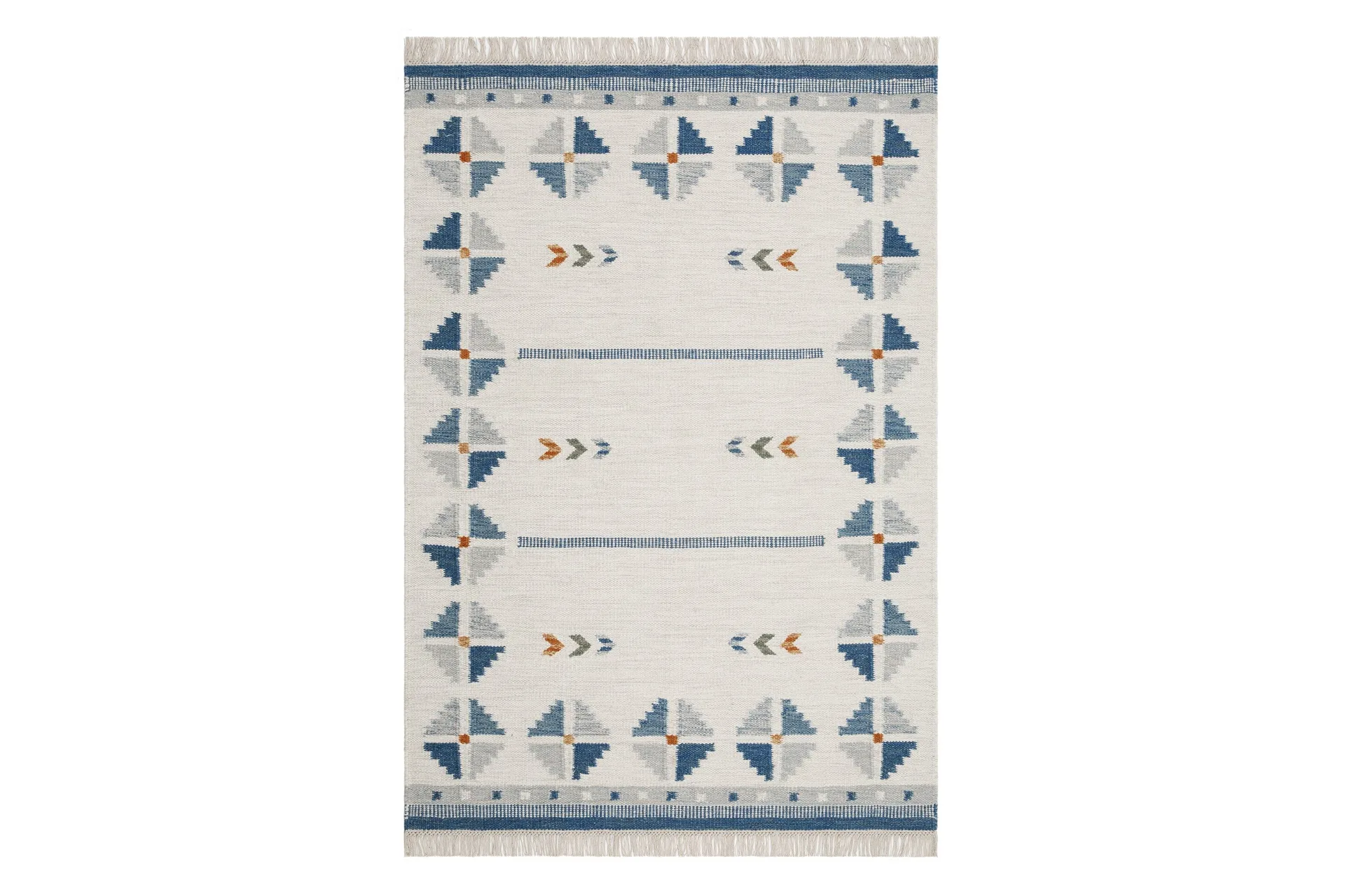 Villamatto Avesta 240x340 Suorakaiteen muotoinen - Sininen