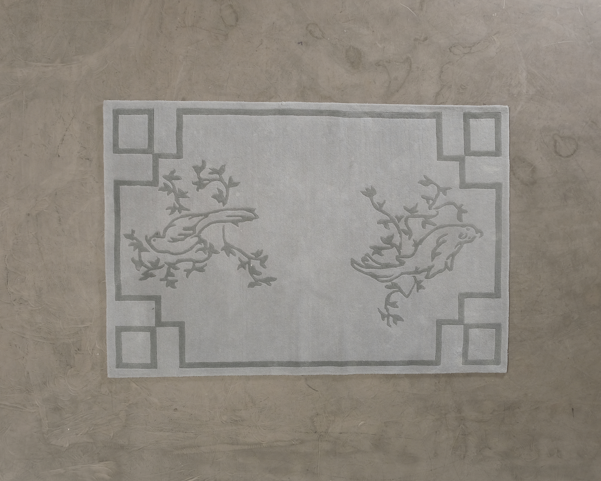Layered Chinoiserie villamatto sininen 180 x 265 cm
