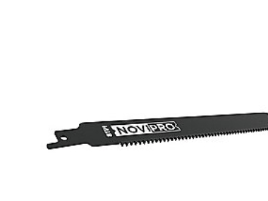 NOVIPRO-bajonettisahan terä 225 mm – 225 x 20 x 3,2 mm, 8 TPI, HM-reuna. Metallille, ruostumattomalle teräkselle ja valuraudalle.