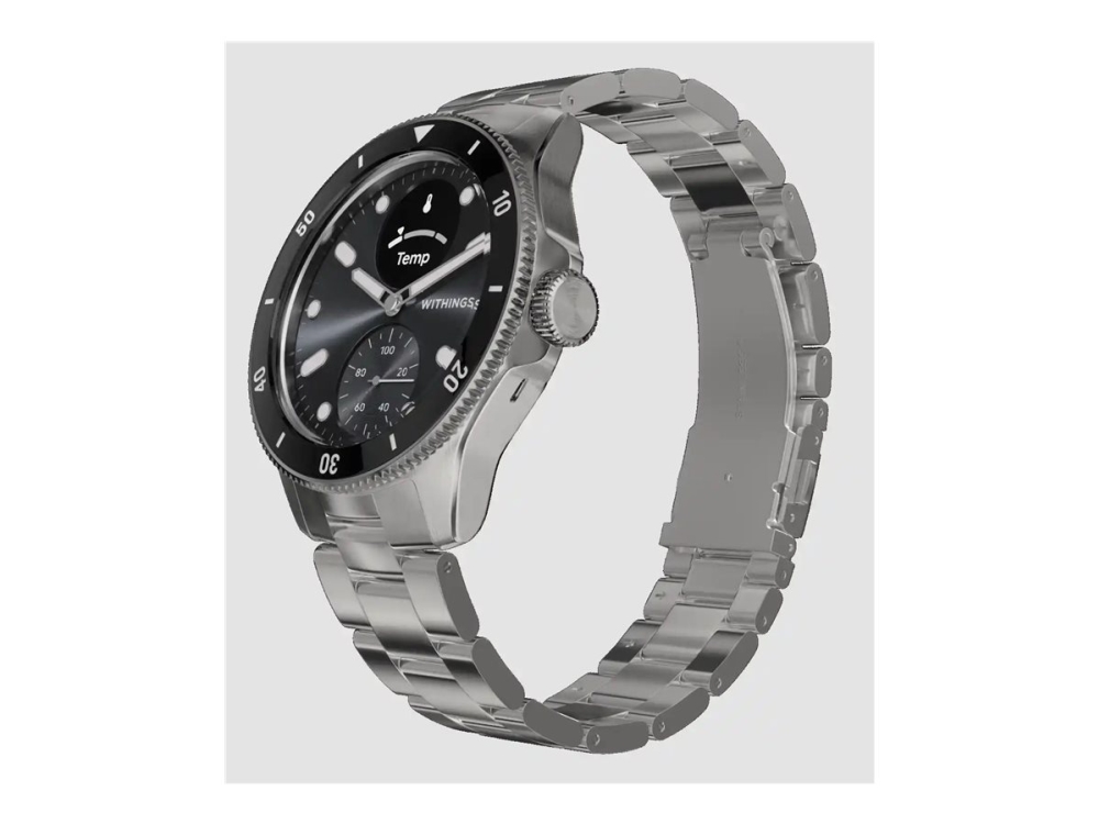 Withings Scanwatch Nova - kello, jossa EKG, pulssi, SPO2 ja lämpötilan mittaus sekä fyysisen aktiivisuuden ja unen mittaus (42mm, musta)