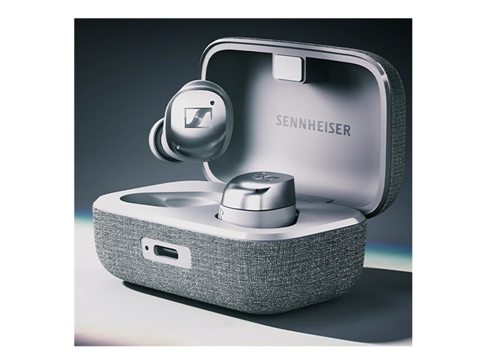 Kuulokkeet Sennheiser Momentum True Wireless 4 vastamelunappikuulokkeet, hopea