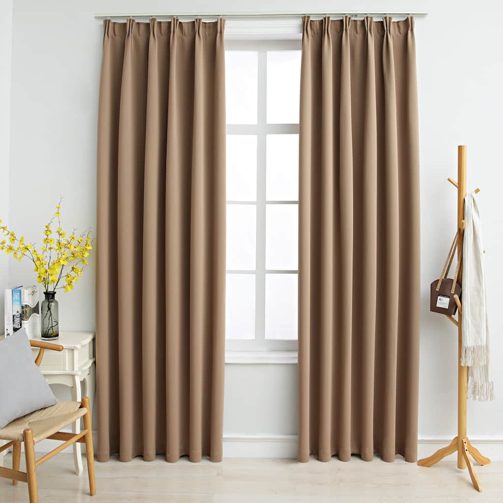 vidaXL Pimennysverhot koukuilla 2 kpl 140x225 cm
