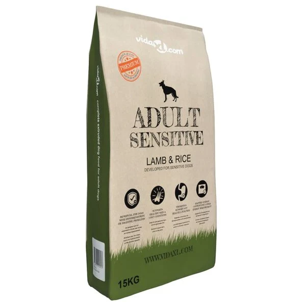 vidaXL Adult Sensitive Lamb & Rice 15 kg